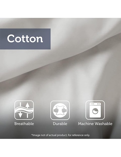 Cozy Cotton Comforter Set - Coastal, All Season Down Alternative Casual Bedding with Matching Shams, Decorative Pillows, Beach House, Reversible Seashell Blue King(108x96) 4 Piece