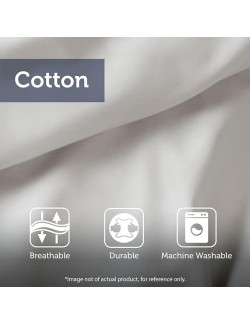 Cotton Printed Duvet Cover Set with Tassel Trims, Machine Washable, Includes Duvet Cover and 2 Shams, Full/Queen Size